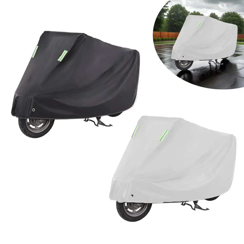 

Чехол для мотоцикла, водонепроницаемый, всесезонный, пылезащитный, УФ-мотоцикл, скутер, грязевой двигатель, внутренний и уличный чехол, универсальный защитный чехол F0A1