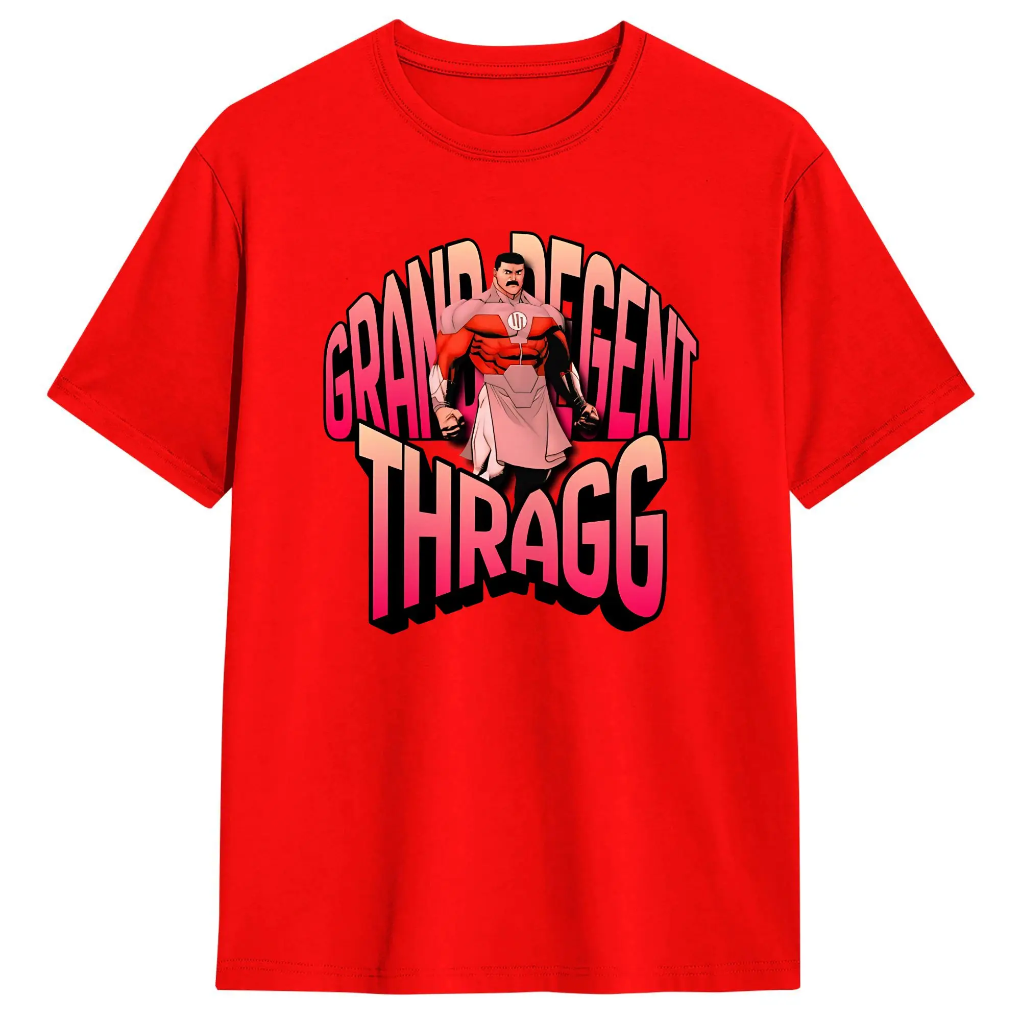 Thragg Grand Regent – Camiseta vintage de algodão com estampa de quadrinhos para casal, camiseta engraçada de verão Y2K, camiseta hipster com estampa grande