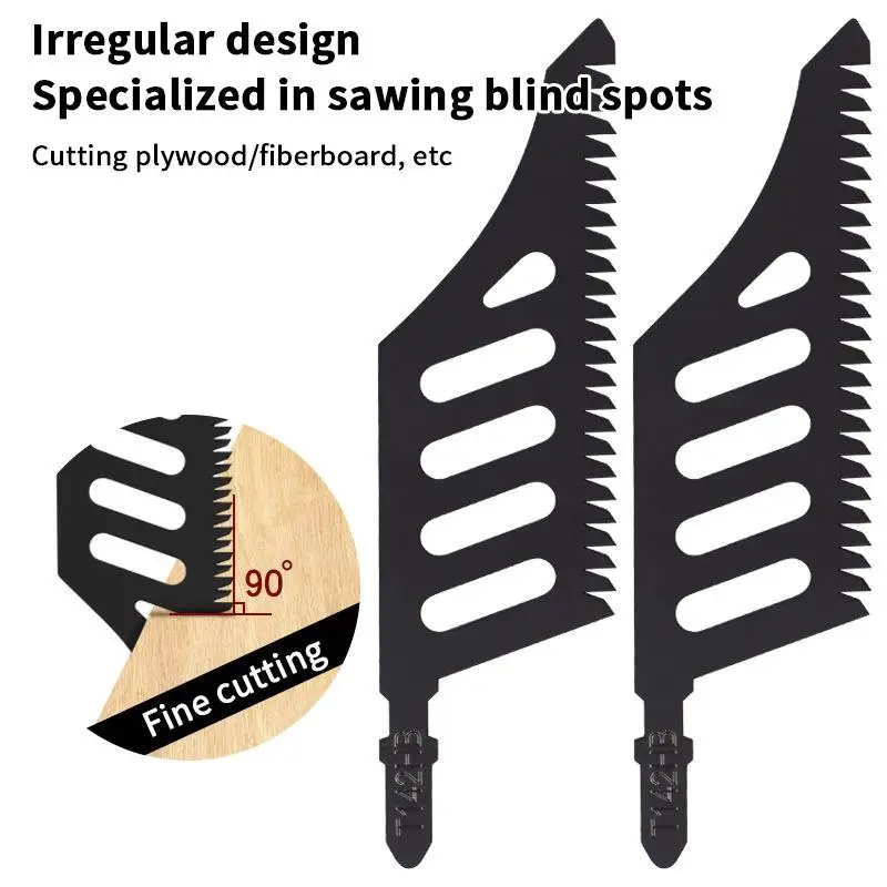 1/2/3Pcs T142HB Jigsaw Blade Curved Scroll Saw Blades T Shank Fine Teeth For Woodworking Precision Cutting Tools Parts