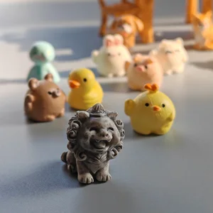 Minyatür Heykelcik bir Peri Bahçe Dekor Köpek Sincap Tilki Tavşan Koyun Ördek Domuz Kedi At Kurbağa Kaplumbağa Yılan Koala Aksesuarları 10 adet Bahçedeki 6 büyük koyun satışı, no. 4