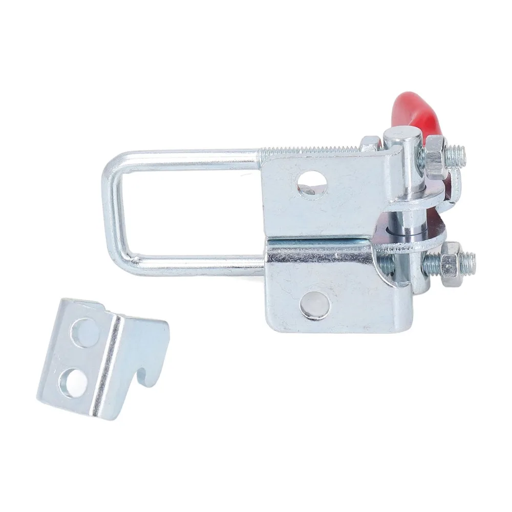 320KG Holding Capacity Toggle Latch Clamp 90 Degree Adjustable Antislip Hand Grip Adjustable Tension Clasp Vertical U Bolt Latch