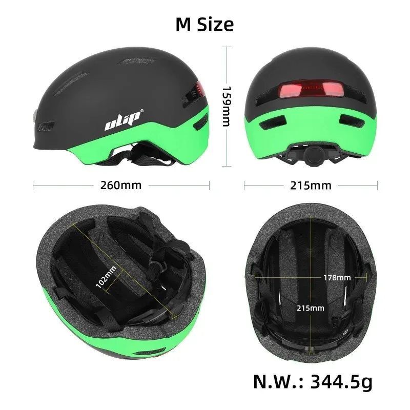 

Outdoor Cycling with LED Warning Light, Safety Helmet, Electric Scooter, Bicycle, Motorcycle Specific Breathable Lighting Helmet
