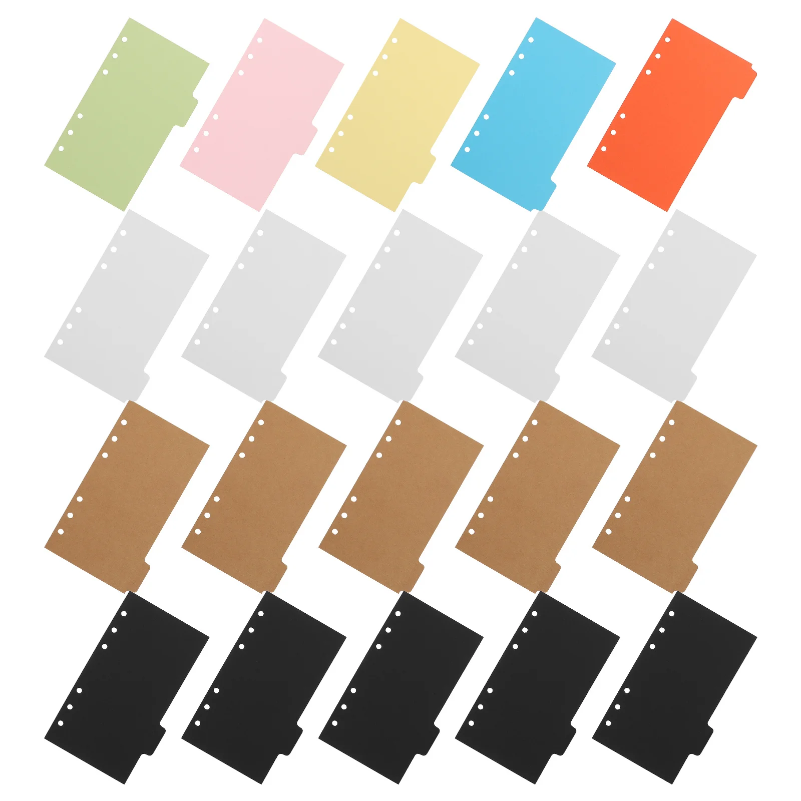 20 قطعة بطاقات تسمية صفحة الفهرس فواصل علامات التبويب الملونة لتنظيم الموثق فواصل قابلة للكتابة لمخططي ملفات أجهزة الكمبيوتر المحمولة #6