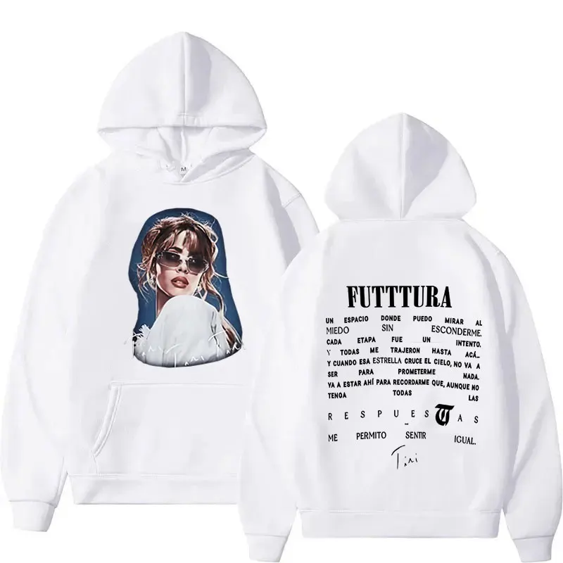 عرض ساخن 2025 ألبوم المغني الصغير Futttura هاراجوكو الجمالية هوديس الرجال الخريف/الشتاء الهيب هوب دافئ عادية Y2k البلوفرات للجنسين #6