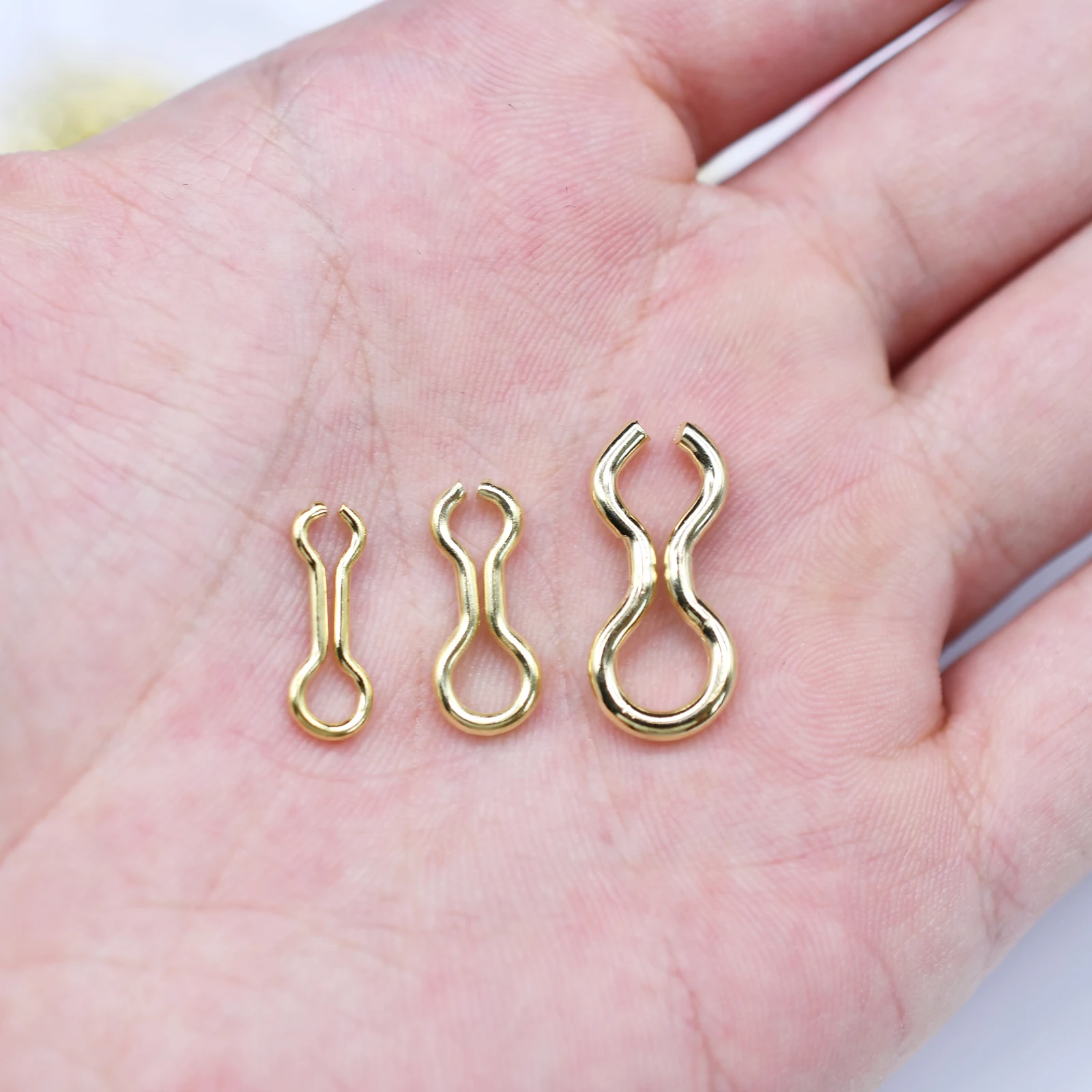 100/150PcsLegierung Stahl Keine-knoten Schnelle Snap Anschlüsse Clip Lock Snap Solide 8-förmigen Ringe angeln Snap Meer-angeln Zubehör – Detail 3