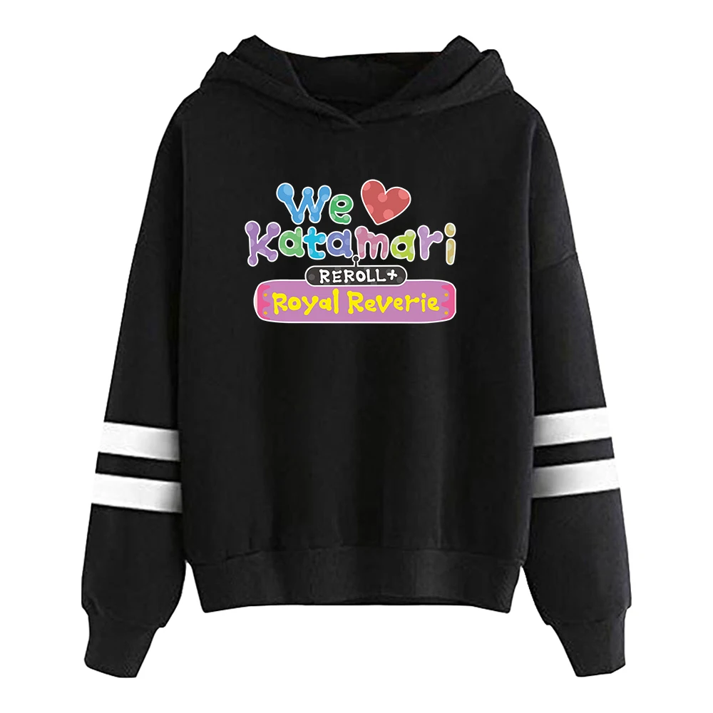 We Love Katamari Reroll Royal Reverie Hoodie Pocketless Parallel Bars Sleeve Sweatshirts Harajuku Streetwear Women Men's Clothes