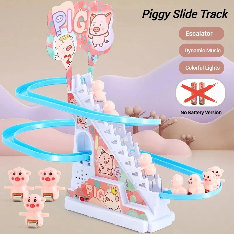 Giocattoli per viste elettriche Design di assemblaggio Piccolo anatra/coniglio/pinguino Giocattoli per scale da arrampicata Giocattoli per la prima educazione per ragazzi e ragazze