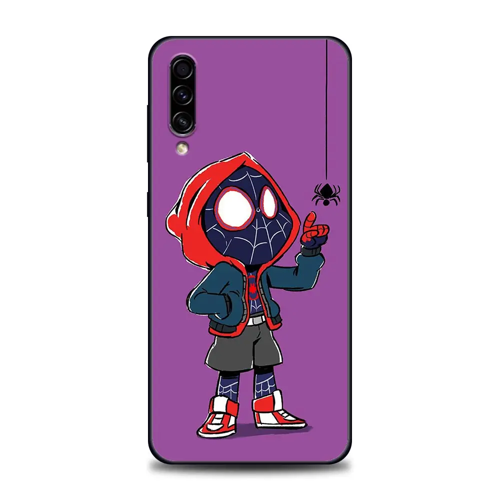 Marvel Phone Case For Samsung Galaxy A30s A10e A40 A50 S A60 A70 A80 A7 A9 2018 Soft Coque Fundas Cover Spider-Man Miles Morales