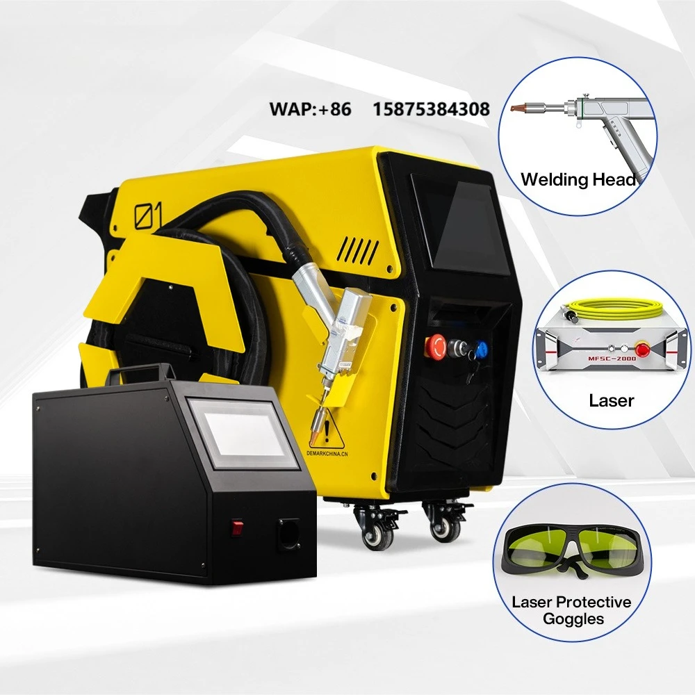 4-in-1 Air-Cooled Handheld Portable Fiber Welding Machine 1500W 2000W for Sheet Metal Process Welding Solutions