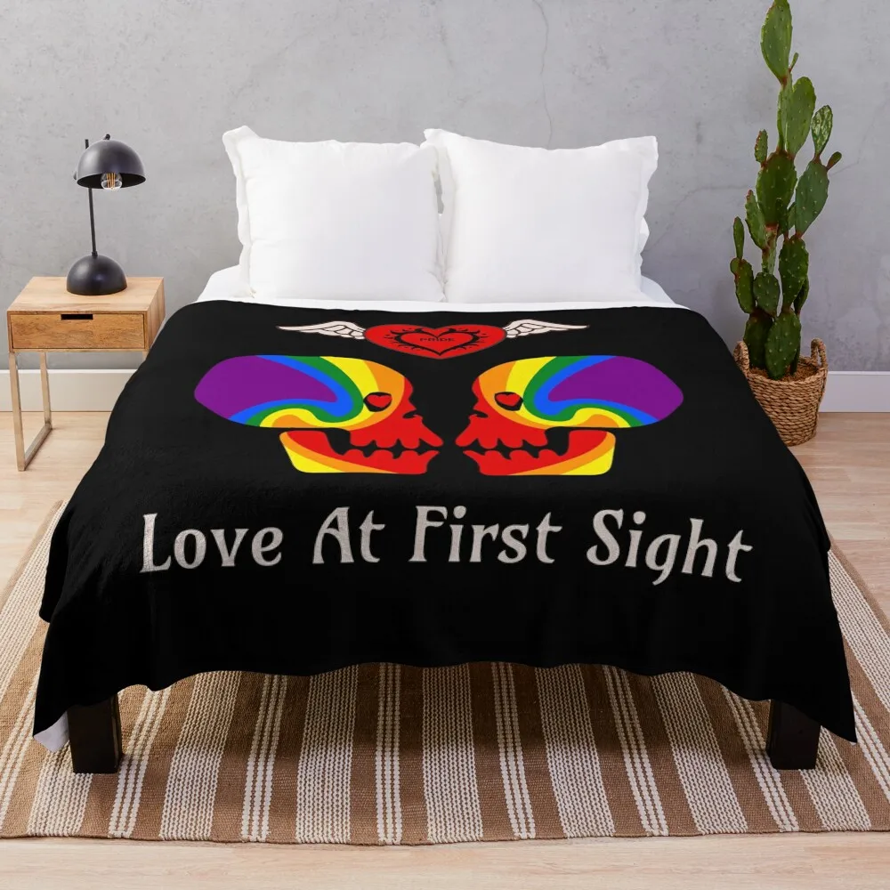 

Love at first sight. Throw Blanket for winter Fashion Sofas funny gift Extra Large Throw Blankets