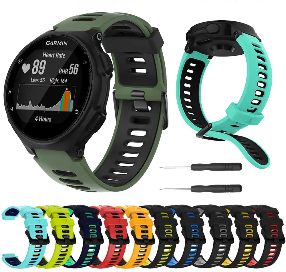 Armband Für Garmin Forerunner 735XT Silikon Armband Smartwatch Band Für Forerunner 735 220 230 235 620 630 Armband strap – Detail 1