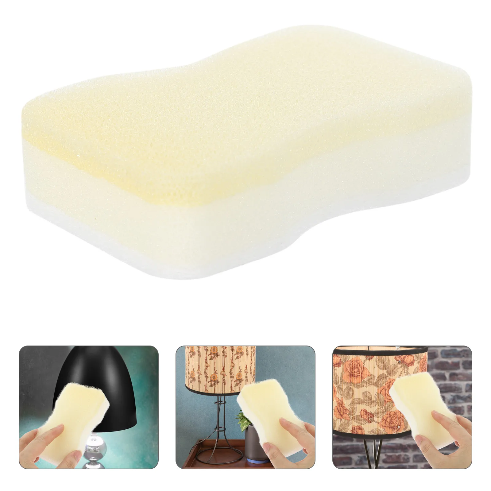 

15pcs Lampshade Cleaning Sponge Reusable Soft Soot Remover For Silk Fabric Artwork Dry Clean Durable Handheld Sponge