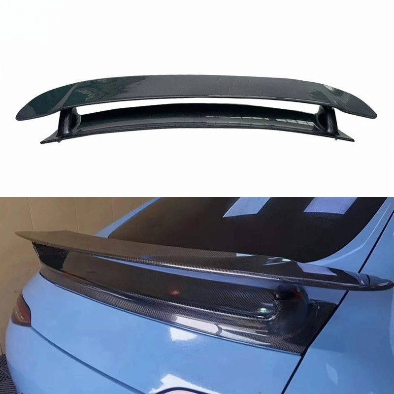 

Подходит для Mercedes-Benz AMG GT50 GT560, четырехдверное автомобильное заднее крыло из углеродного волокна, двухслойный спойлер GT, фиксированное ветровое крыло