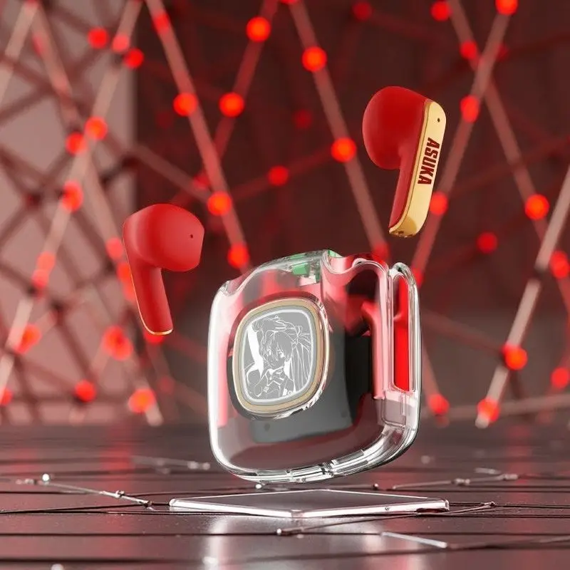 

Anime Neon Genesis Evangelion Earbuds Cute Asuka Noise Cancelling Wireless Bluetooth Earbud Motion Stereo Sound Eva02 Earphone