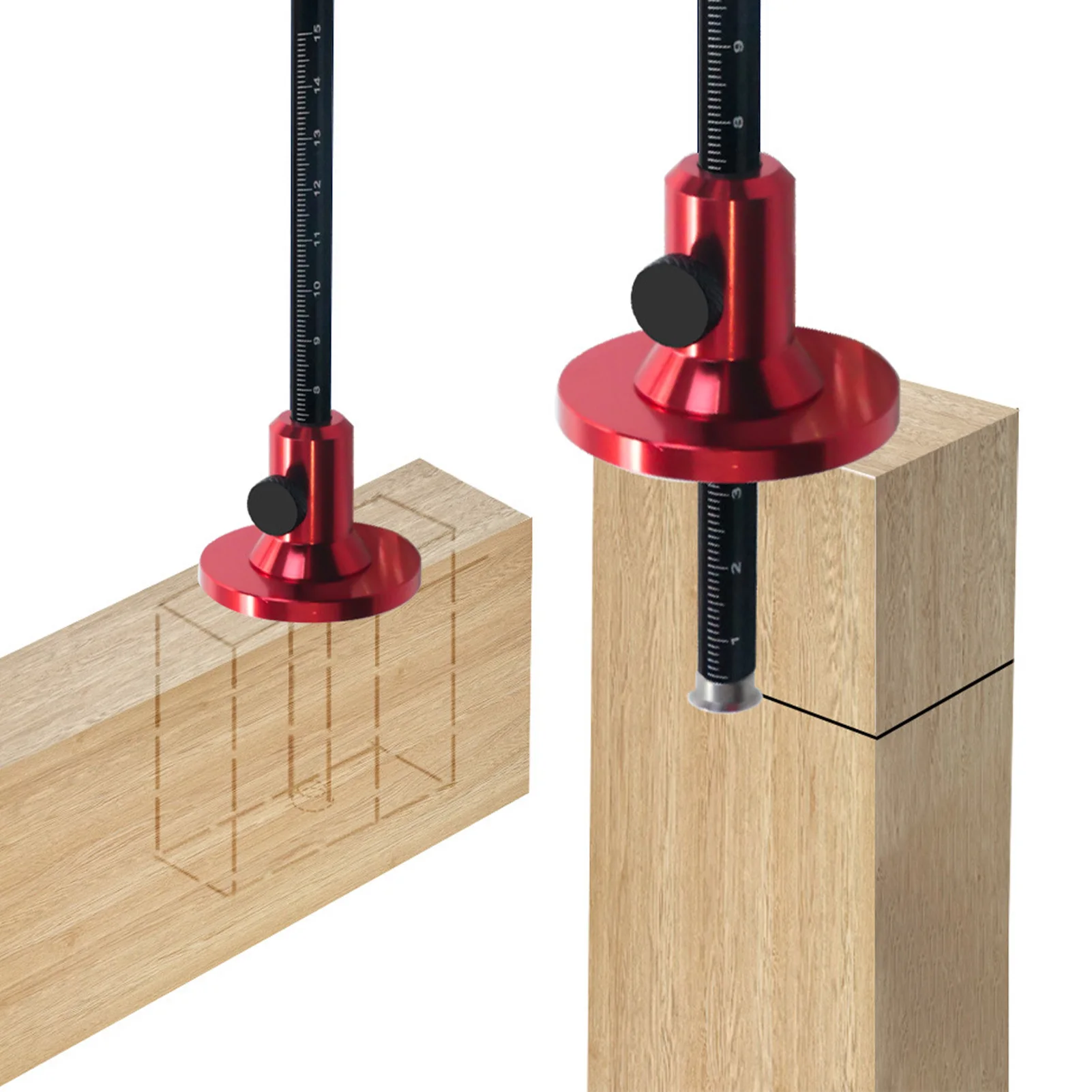 European Style Wheel Marking Gauge Adjustment Knob Metric And Inch Scales Woodworking Scriber for DIY Projects Furniture Repair