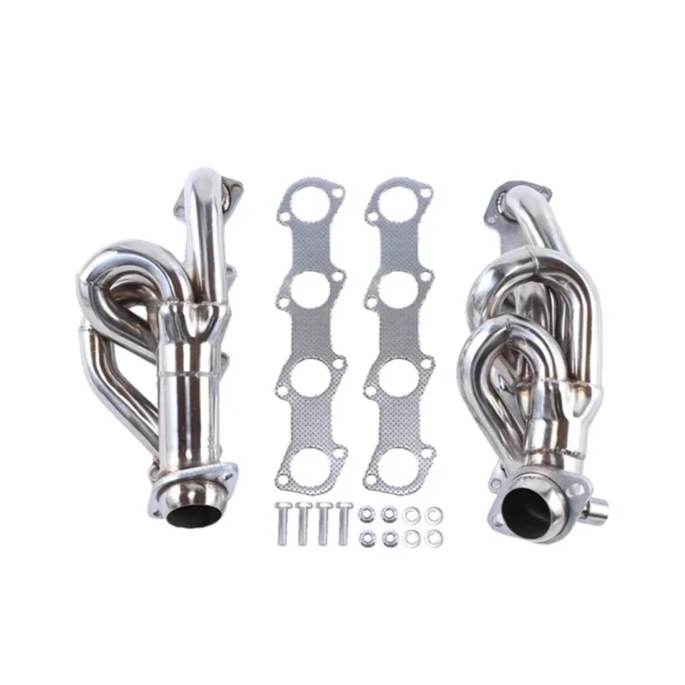 

Комплект выпускного коллектора и прокладок, трубка из нержавеющей стали, выпускной коллектор для Ford 1997-2003 F-150 F250 4,6L V8, нержавеющая сталь