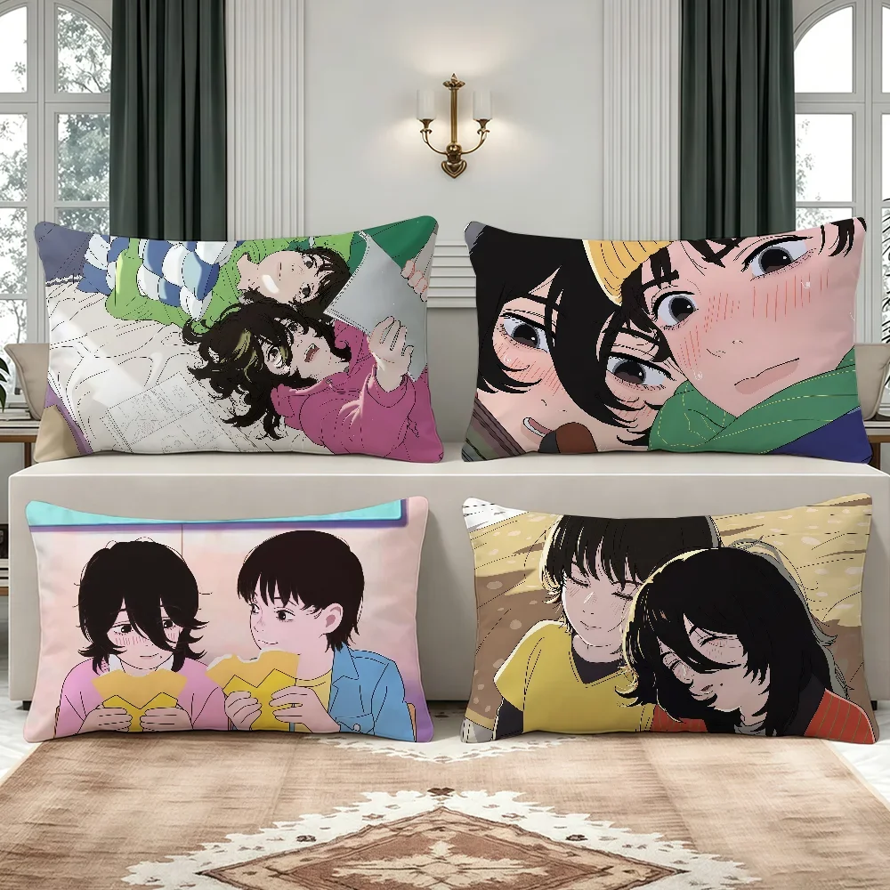 Anime Movie L-Look Back-S cushion cover Breathable Washable Decor Shell Pillowcase Zipper Sofa Office Lumbar Decoration