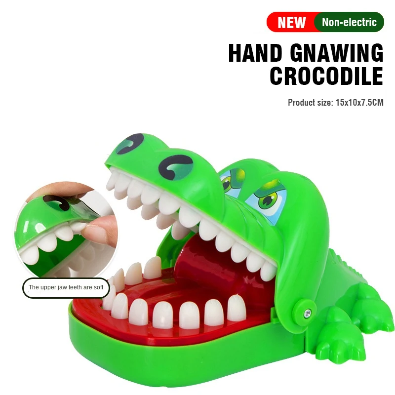 Crocodile Teeth Toys Children's Crocodile Bites Fingers Reaction Training Novelty Children's Lucky Game Trick Decompression Toy