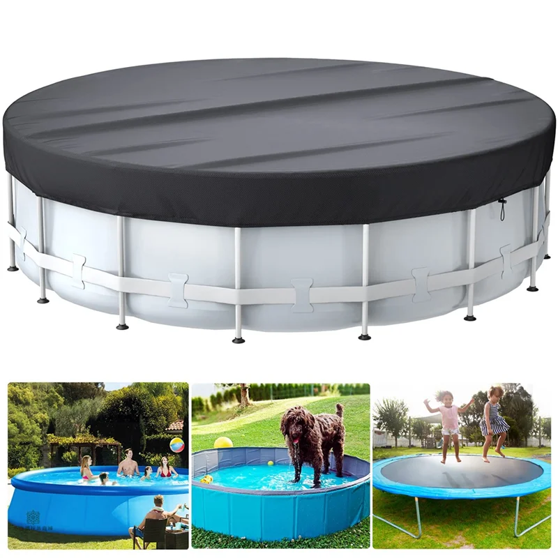 

AD30-1 PCS Round Pool Cover For Above Ground Pools, Hot Tub Cover Waterproof And Dustproof, Swimming Pool 12FT