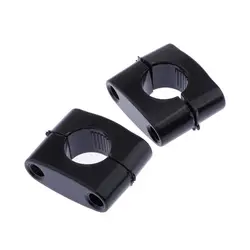 1 2mm Black Motorcycle CNC HandleBar Riser Mount Clamp Adapter