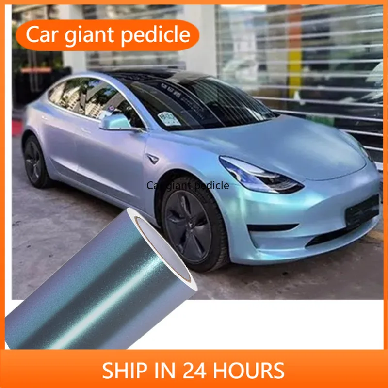 

Matte Diamond Grey Blue Vinyl Car Wrap film for vehicle coating Suitable for car vinyl stickers.Bubble-free easy to install