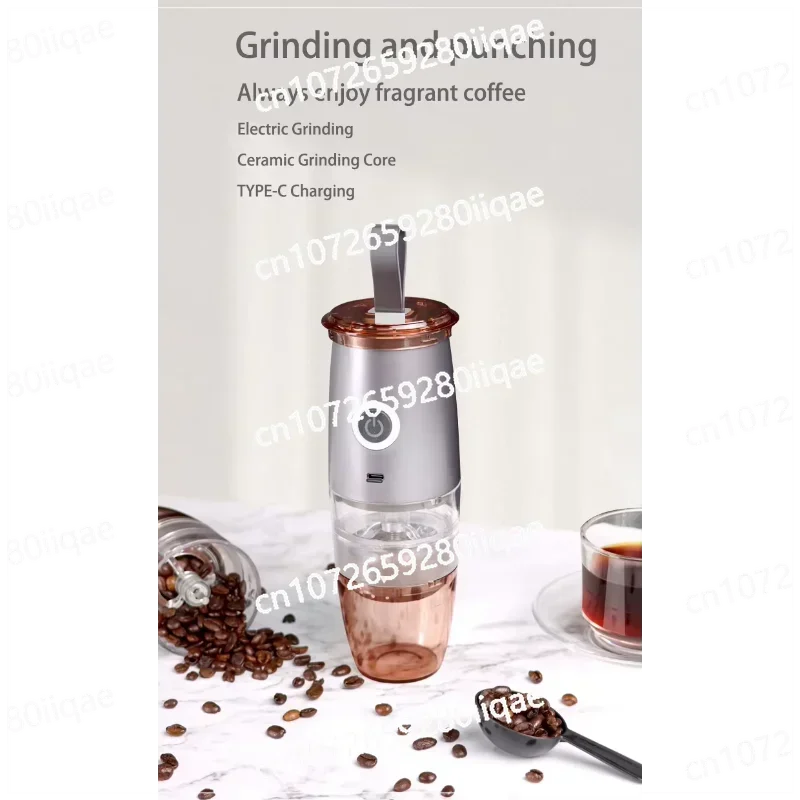 Portable Stainless Steel Coffee Bean Grinder Automatic Wireless Electric Coffee Grinder