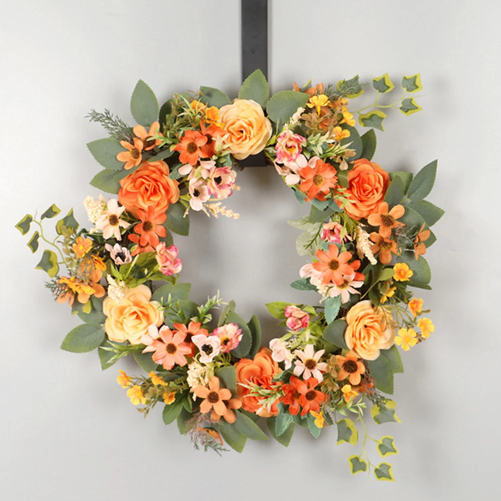 

Artificial Wreath Garland Decoration Wedding Party Holiday Peony Flower Green Leaf120CM Home Garden Year Round