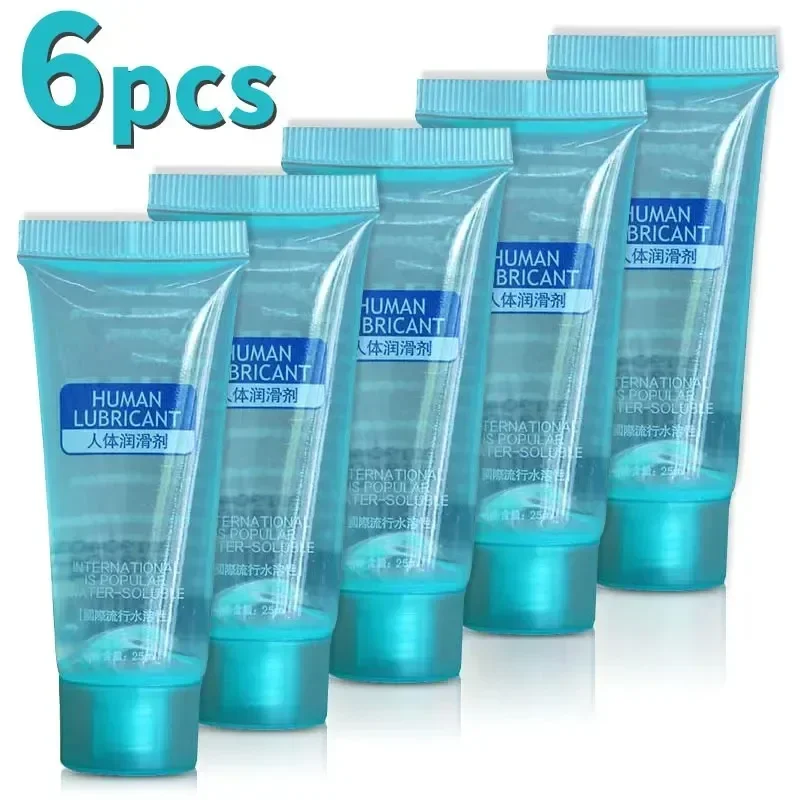 6pcs Lubricant Sex Product Lubricating Oil Massage Lube Water-soluble Based Lubes Sex Body Masturbating Vaginal Anal Gel Adults