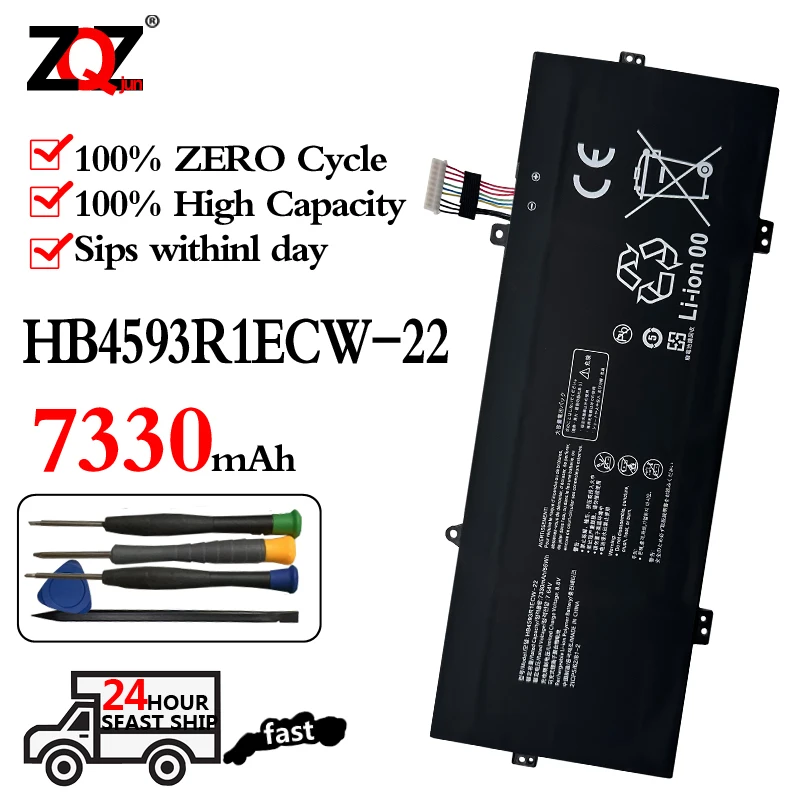 

HB4593R1ECW-22 Аккумулятор для ноутбука Huawei MateBook 14 2020 2021 серии KLVL-WFH9 KLVD-WFH9 MACHD-WFE9 7330 мАч/56WH
