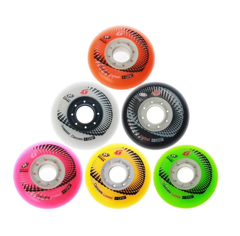 4PCS Original HYPER HP+G Roller 84A Concrete Skates Wheels Slalom FSK Roller Skating Wheels Patines Tire for Street Asphalt Road