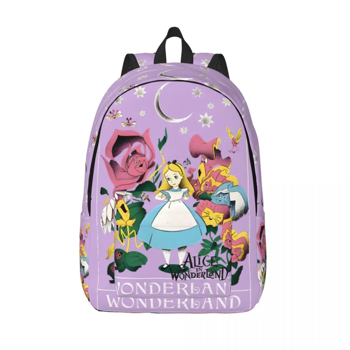 Picnic Alice In Wonderland Classic Retro Washable Super Quality Disney Alice in Wonderland Film Handbag For Kid Children's Bags