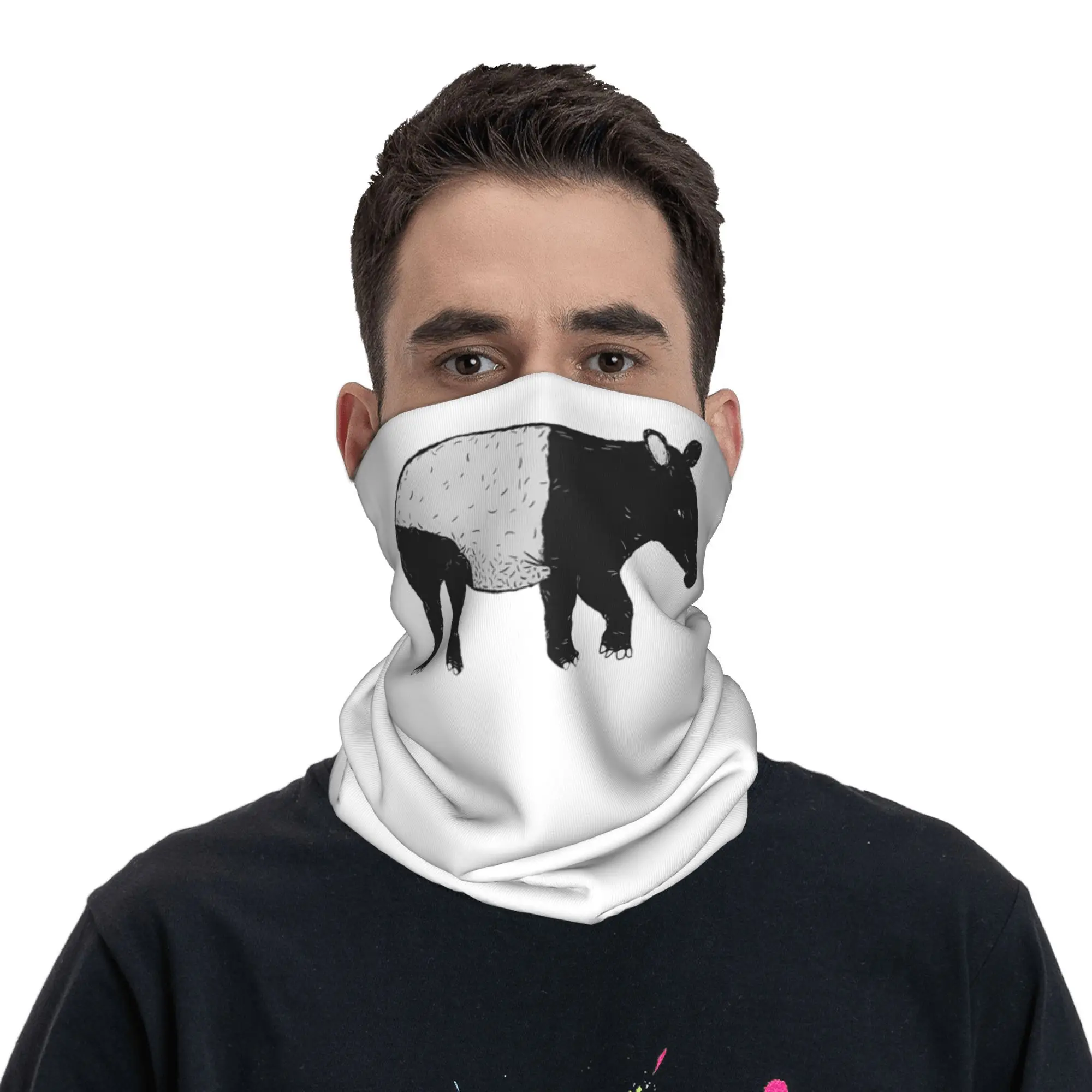 

Тапир бандана на шею, маска с принтом, шарф, многофункциональная Балаклава для езды на велосипеде для мужчин и женщин, моющаяся для взрослых