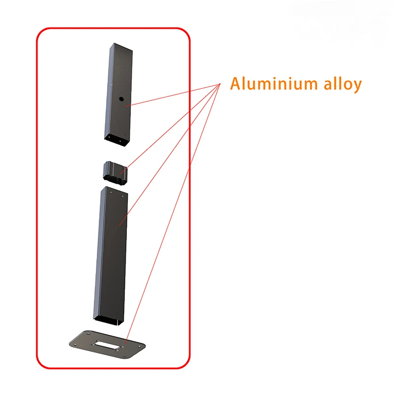 Electric Vehicle Charging Station Pile Post Upright Post Wall Mounted Pile for Tesla Wallbox EV Charger Type 1 Type2 Charger