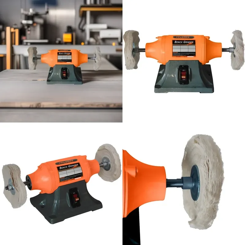 *2026*  HOT Customized 200mm grinder cloth wheel polishing machine double head polishing machine gold silver copper iron
