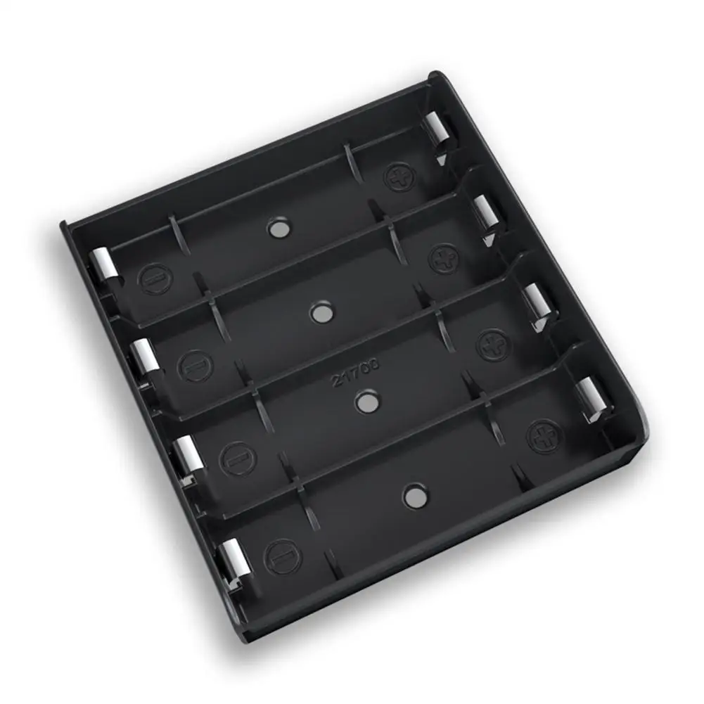 New Plastic 21700 Battery Box 1 2 3 4 Slot Way Fireproof Material Batteries Clip Holder Battery Container With Wire Lead