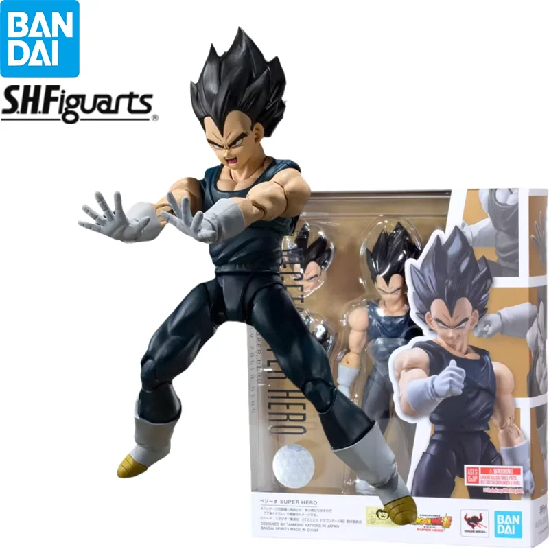 In Stock Bandai S.H.Figuarts Super Hero Dragon Ball Super Vegeta Super Hero Anime Figure Action Model Figurals Brinquedos Toys