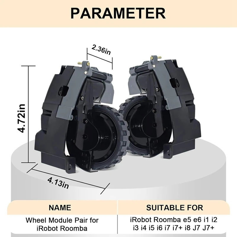 Linkes und rechtes Antriebsrad modul 1 Paar für irobot roomba i7 i7 i8 i3 i6/plus e5 e6 e7 j7 j7 j6 Staubsauger teile