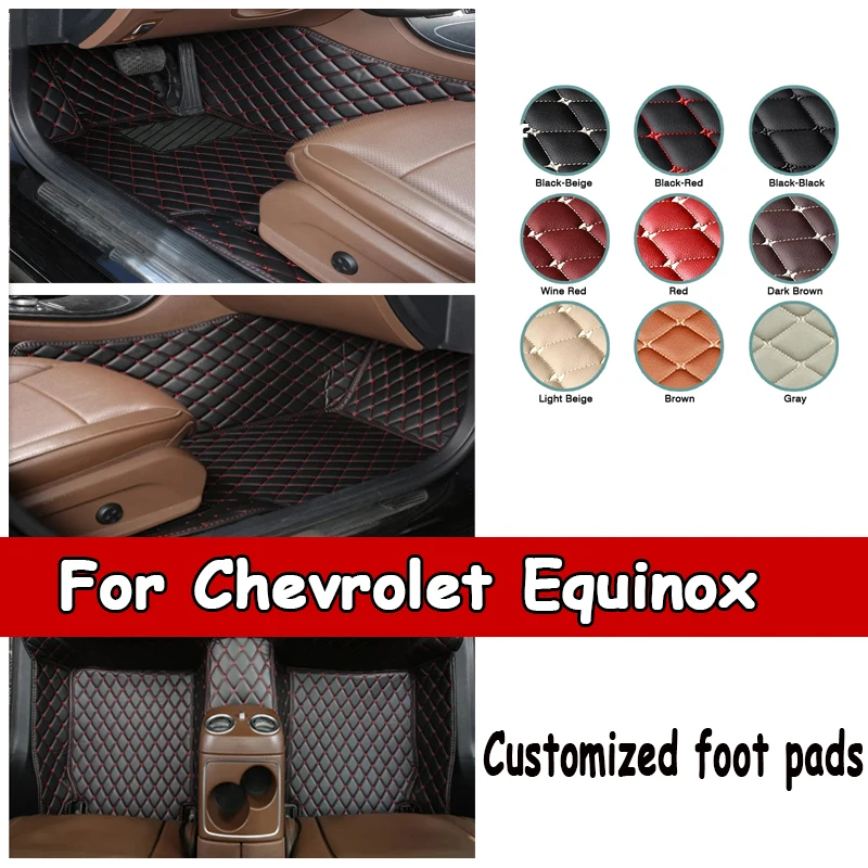 

Car Floor Mats For Chevrolet Equinox 2017 2018 2019 2020 2021 2022 Custom Auto Foot Pads Carpet Cover Interior Accessories
