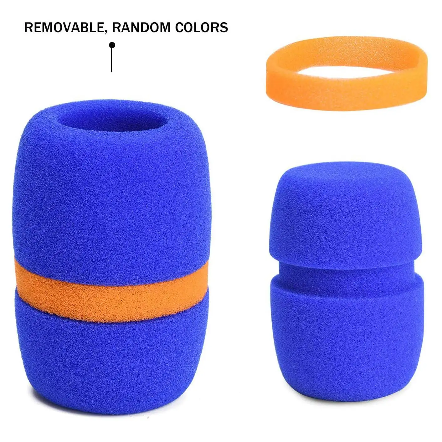 10Pcs Headset Windscreen Thickened KTV Handheld Dust Proof Soft Sponge Microphone Cover Replacement Accessories