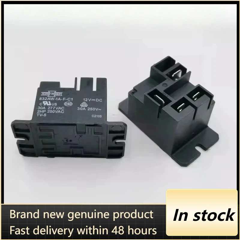（Brand New Original）1pcs/lot 100% original genuine relay:832AW-1A-F-C1 12VDC 24VDC 48VDC 30A 4pins power relay
