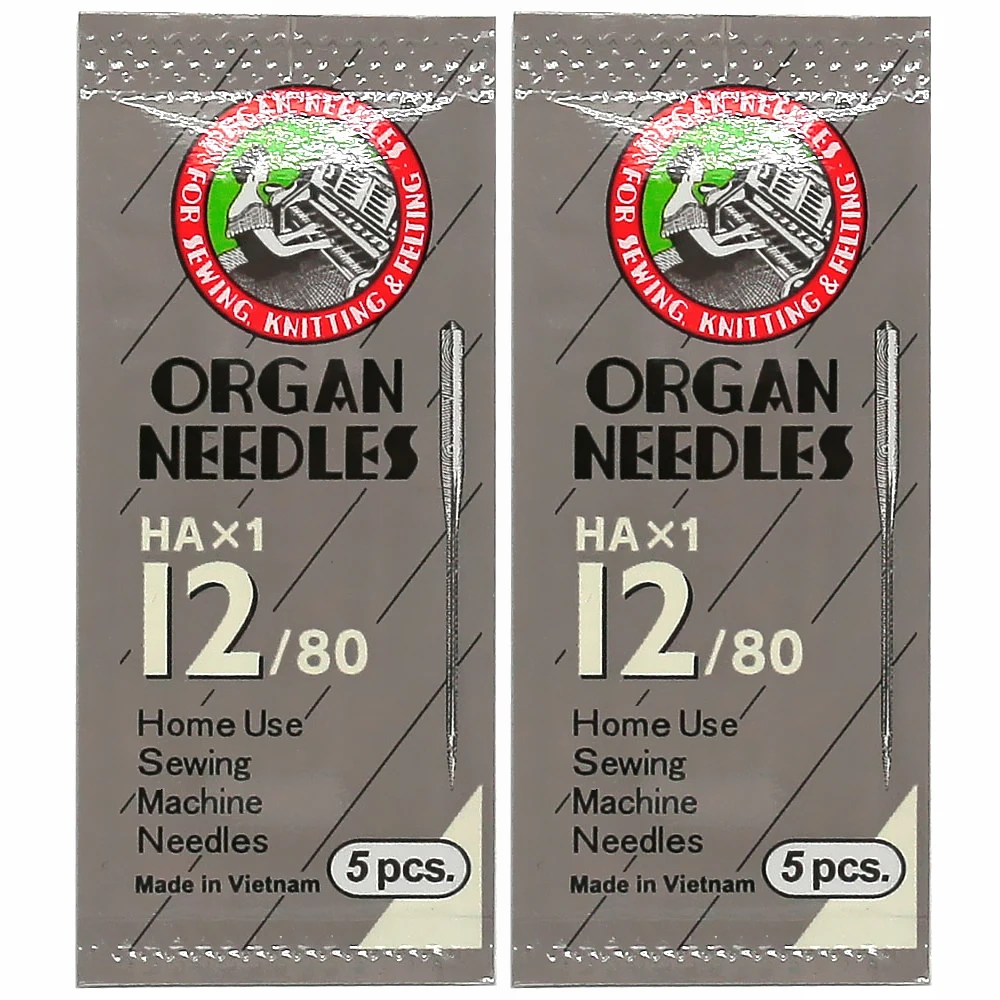 Ago per macchina da cucire per uso domestico da 2 pezzi HAX1 per aghi per macchina da cucire Singer Brother 9/65 11/75 12/80 14/90 18/110 21/130
