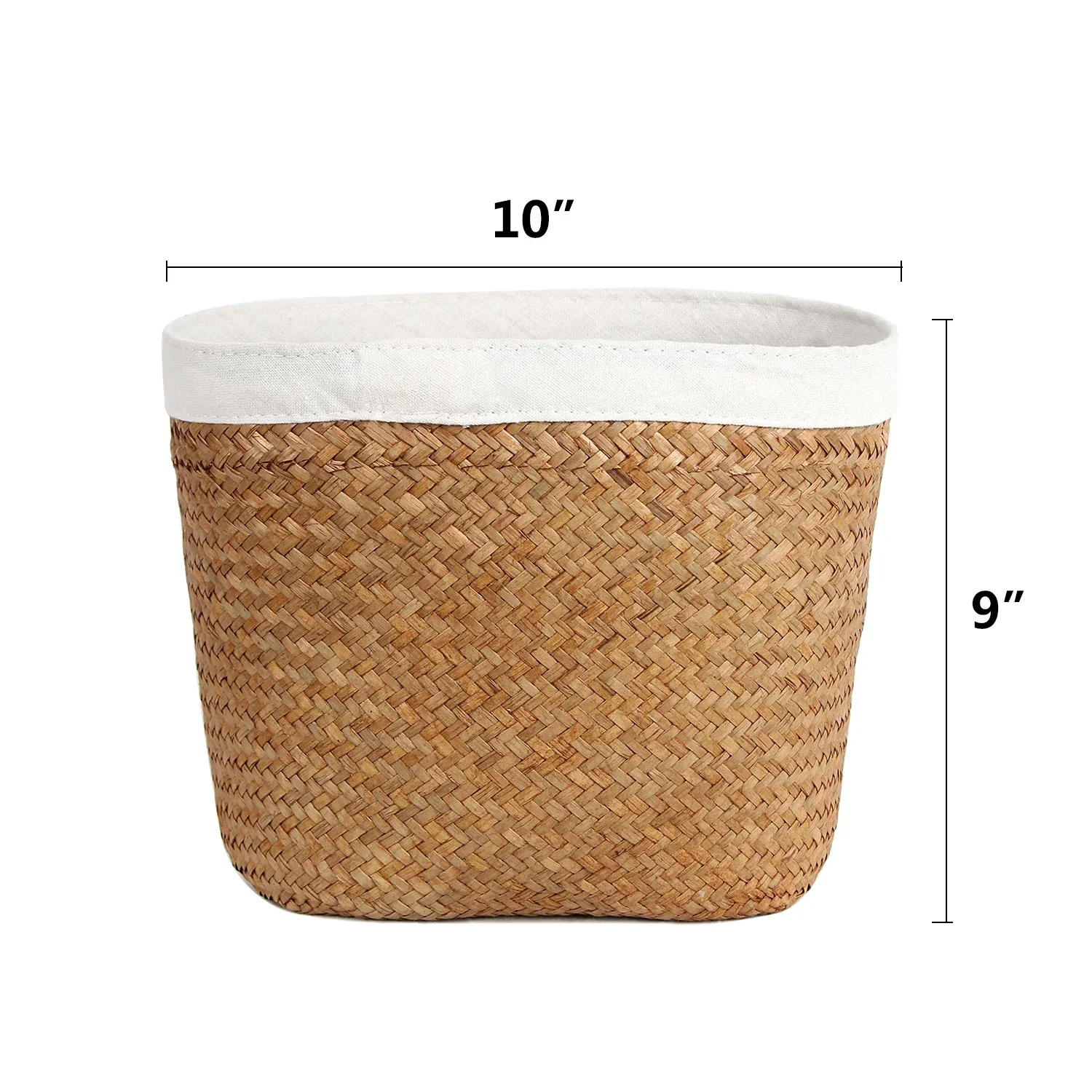 Seagrass Storage Basket Wicker  Work Rattan Hanging Planting Flower Pot Laundry Cesta Mimbre Basket Picnic Basket