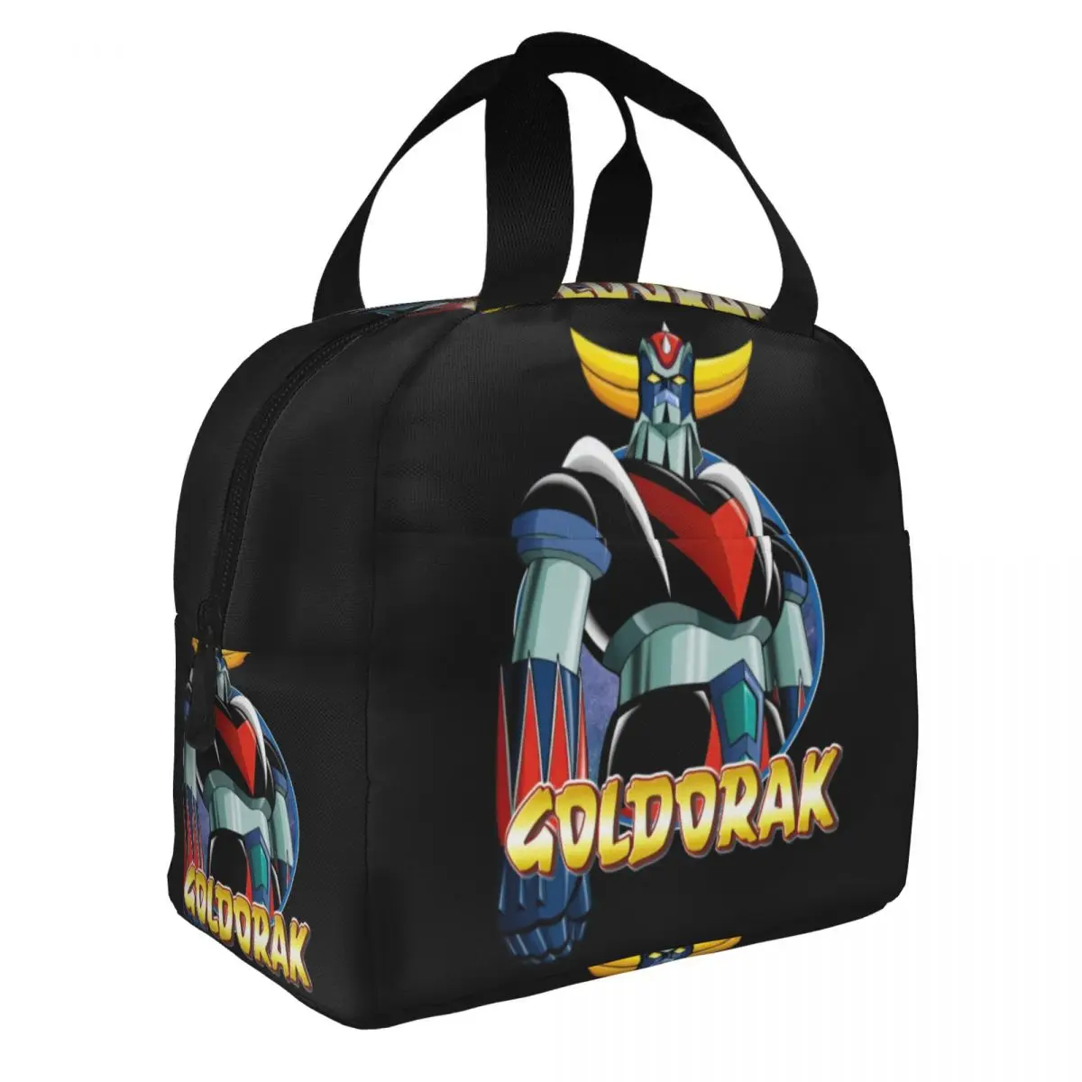 UFO Robot Goldorak Grendizer Insulated Lunch Bags for School Office Anime Mechanical Warrior Resuable Cooler Thermal Lunch Box
