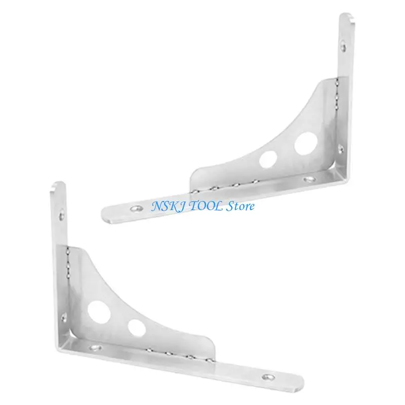 L8RC Heavy Duty Square Wall Mount Bracket Easy Installation Space Saving Designs Wandhalterung für Küchengarage