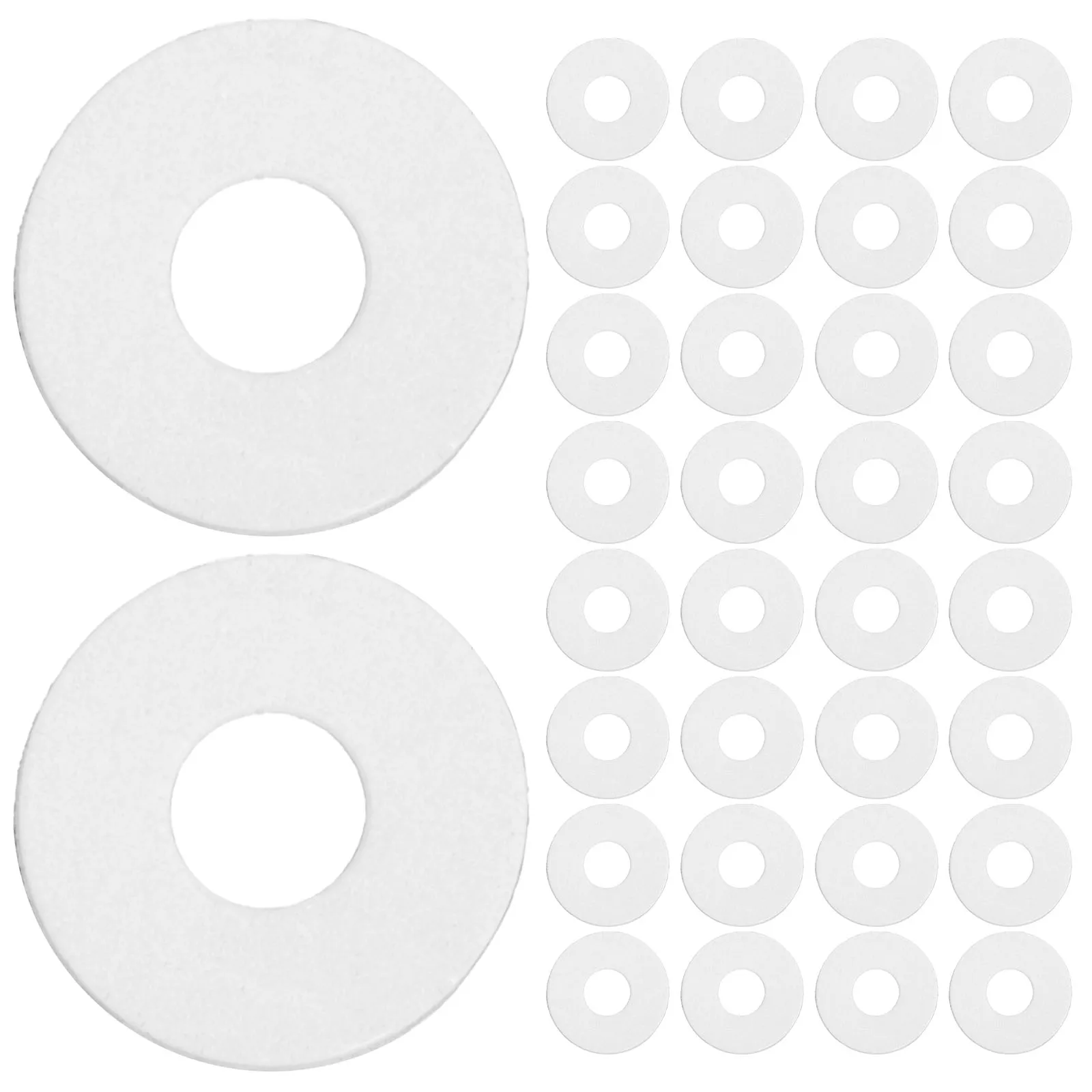 

500Pcs Vinyl Insulated Screw Washers Flat Fastening Gaskets Repair Shower Handle Screw Replacement Home Accessory