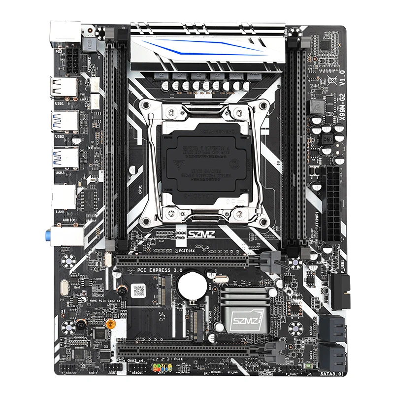 Go! SZMZ M-G2 Motherboard LGA 2011 V3 supports 4 DDR4 RAM NVME M.2 LGA2011-3 placa mae kit xeon