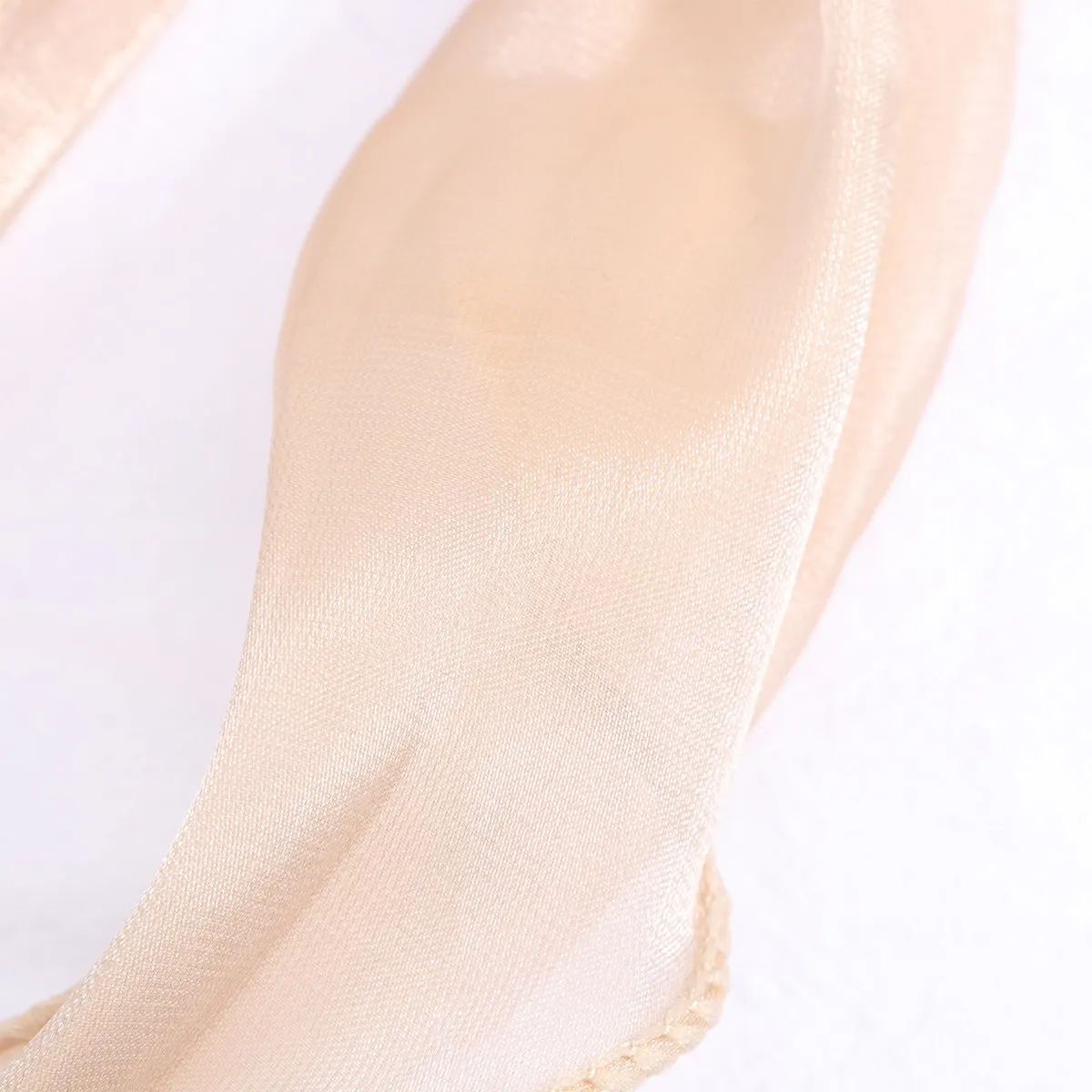 2Pcs Pure Tone Satin Hair Rope for Elegant Ponytail Holder Soft Cloth Hair Tie Stylish Daily Accessory Gift for Women