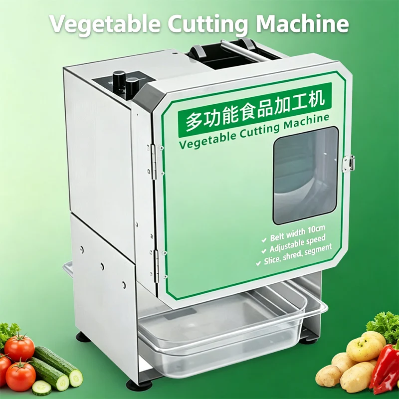 Commercial Vegetable Cutter Machine For Scallion Slicing Shredding Segmenting Household Vegetable Cutting Machine