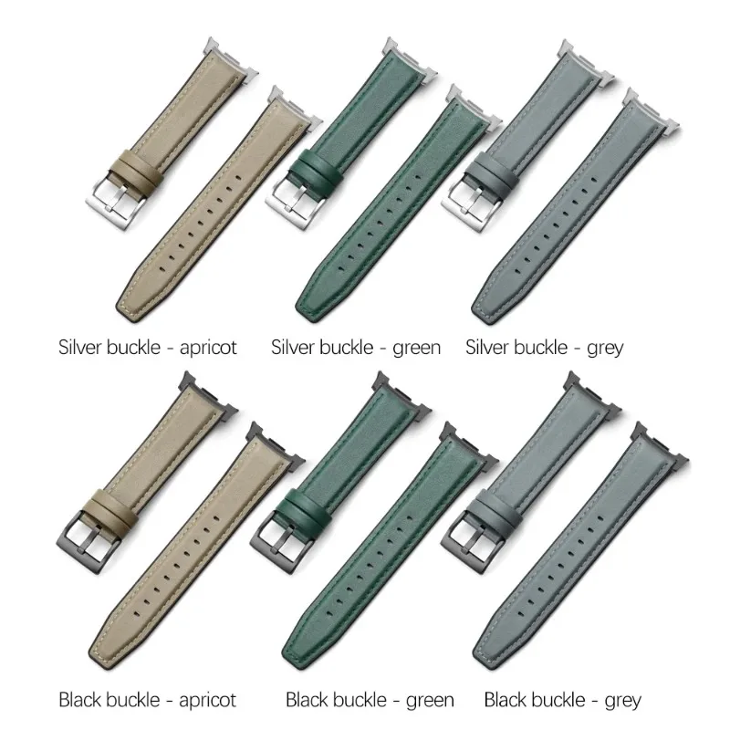 Correa de cuero para Samsung galaxy watch 8 40 44mm /8 classic 46mm banda deportiva para galaxy ultra 2025/7 47mm pulsera de estilo empresarial