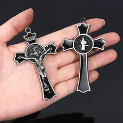 Large New Cross St Benedict Cross Accessories Wholesale Catholic Supplies Cross Charm 75x43mm